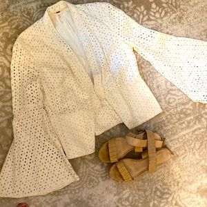 Free People Fancy eyelet blazer